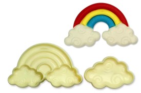 Set 2 cortantes nubes arco iris (2)